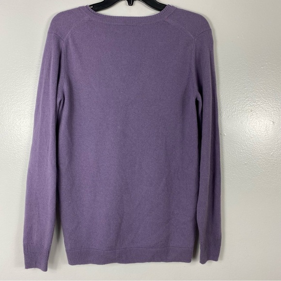 Pure Collection 100% Cashmere Vneck sweater size 6 - Picture 4 of 9